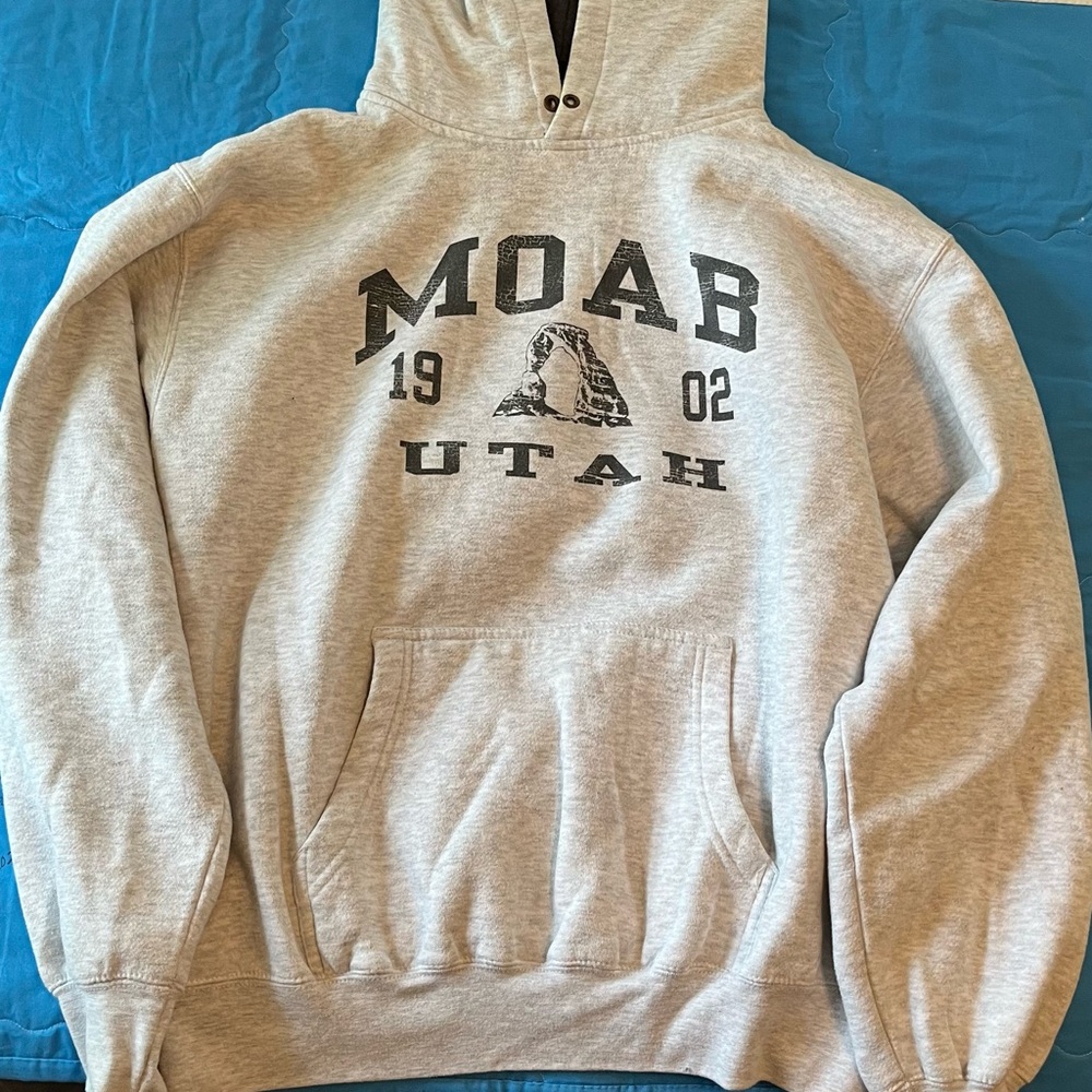 SOLD. Gray Moab Utah Graphic Sweatshirt